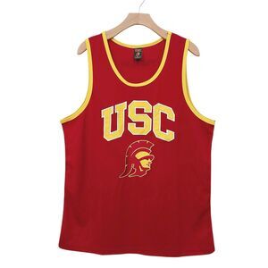 USC Trojans Basketball Jersey Tank Mens XL Cardinal Gold Athletic Training